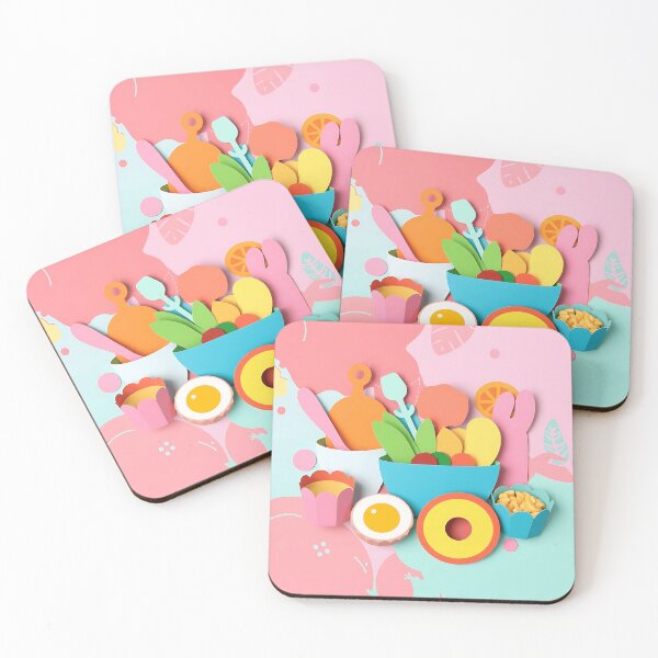 Item preview, Vibrant Paper Collage Food Art designed and sold by sharon1210.