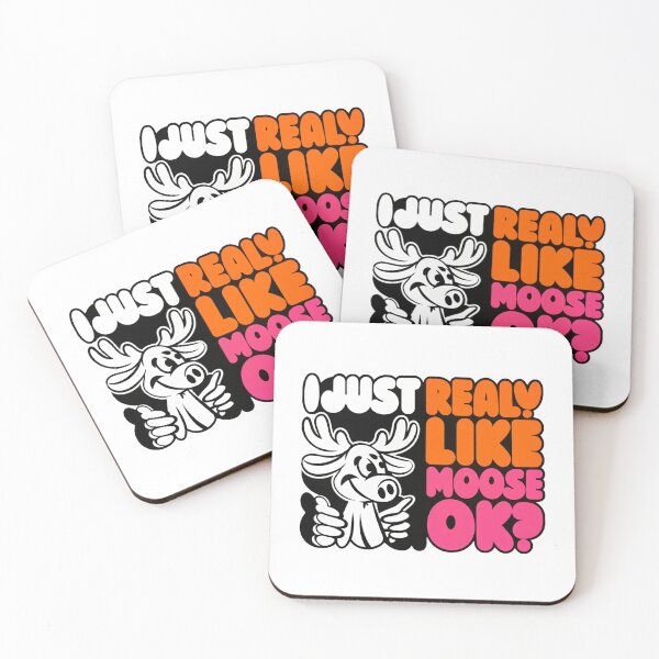 Item preview, I Just Really Like Moose, Ok? Funny Moose Lover designed and sold by graphic-genie.