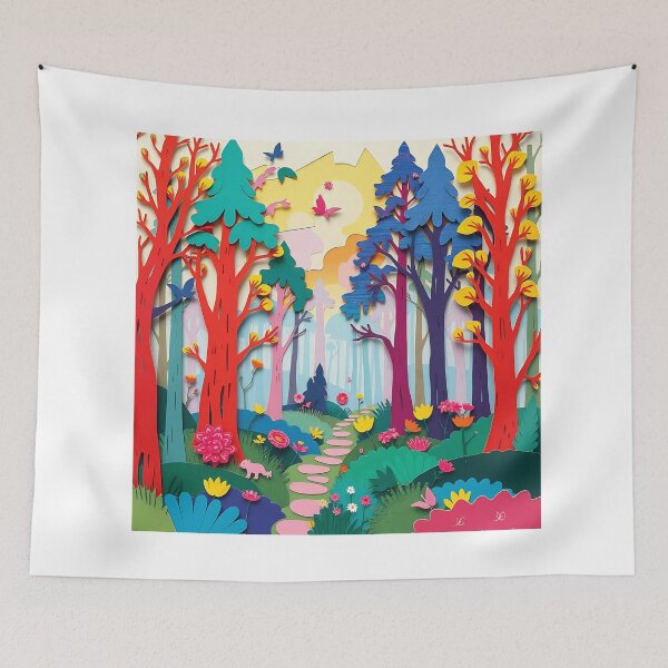 Item preview, Magical Forest Collage Art designed and sold by sharon1210.