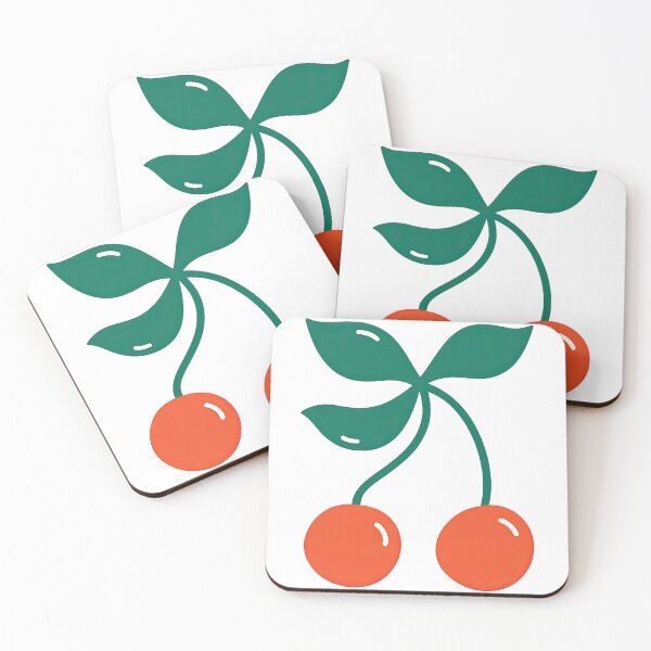 Item preview, Playful Minimal Cherry Fruit Illustration designed and sold by ArtfulWeave.