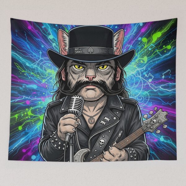 Item preview, Lemmy Killmeowster – Ace of Paws designed and sold by Nine Lives Tour.