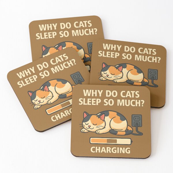 Item preview, Why do cats sleep so much? → They're recharging. designed and sold by domi199834.
