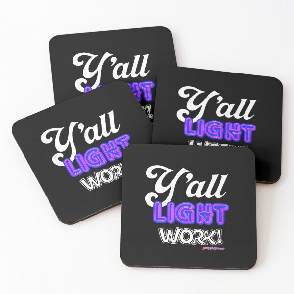 Item preview, My design graphic of the phrase "Y'all Light Work!" designed and sold by loveisthegroove.