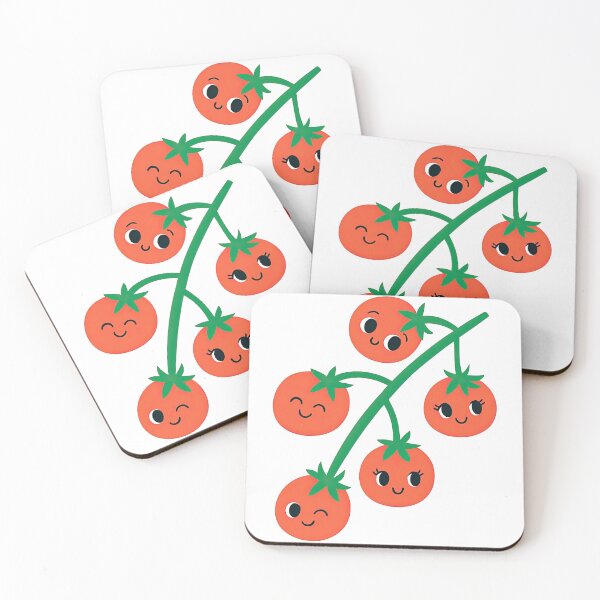 Item preview, Smiling Tomato Family Cute Illustration designed and sold by ArtfulWeave.