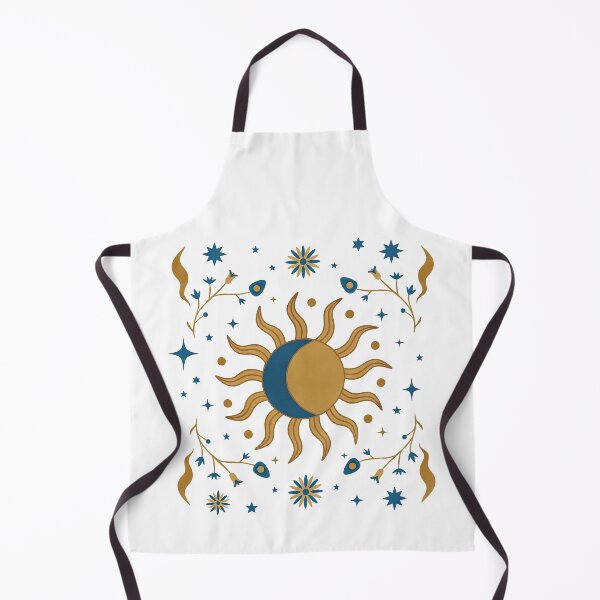 Item preview, Celestial Sun and Moon Boho Mystical Art designed and sold by ArtfulWeave.