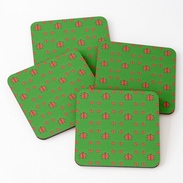Item preview, Ladybugs with green background  designed and sold by Posterpics.