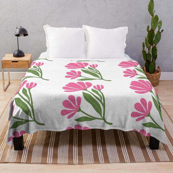 Item preview, Pink Daisy Trio Botanical Line Art designed and sold by ArtfulWeave.