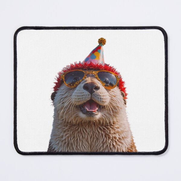 Item preview, Sea Otter Birthday Party Hat Happy Balloons Celebrations Cute cool designed and sold by CheeseBlueprint.