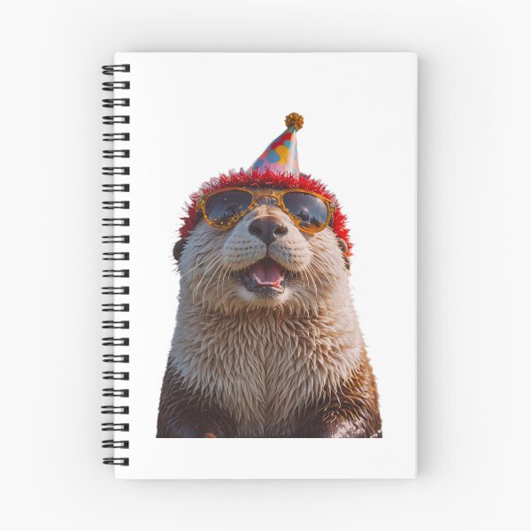 Item preview, Sea Otter Birthday Party Hat Happy Balloons Celebrations Cute cool designed and sold by CheeseBlueprint.