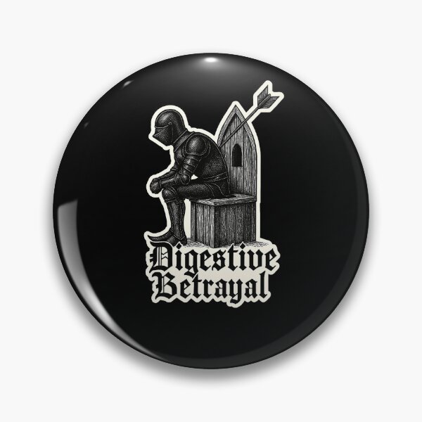 Item preview, Digestive Betrayal – Funny Medieval IBS Knight Chronic Illness HumorGut Health Meme  Toilet Joke Art) designed and sold by Shubi.