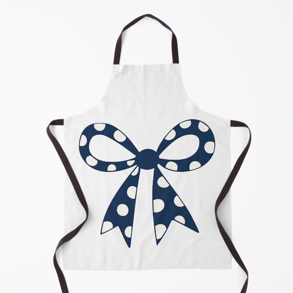 Item preview, Navy Blue Polka Dot Bow Ribbon Illustration designed and sold by ArtfulWeave.