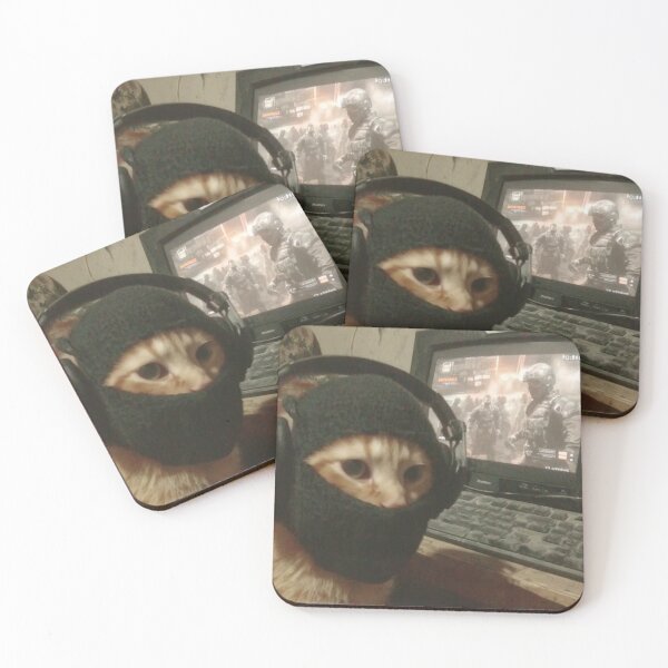 Item preview, Tactical Gamer Cat on a Mission designed and sold by pastel.moonwave.