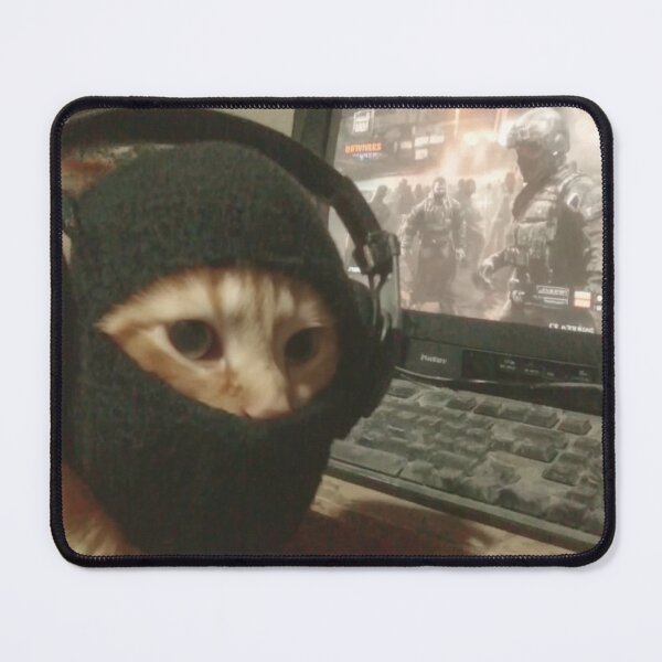 Item preview, Tactical Gamer Cat on a Mission designed and sold by pastel.moonwave.