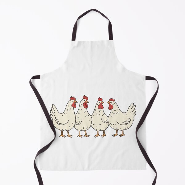Item preview, Cute Chicken Quartet Farm Animal Illustration designed and sold by ArtfulWeave.