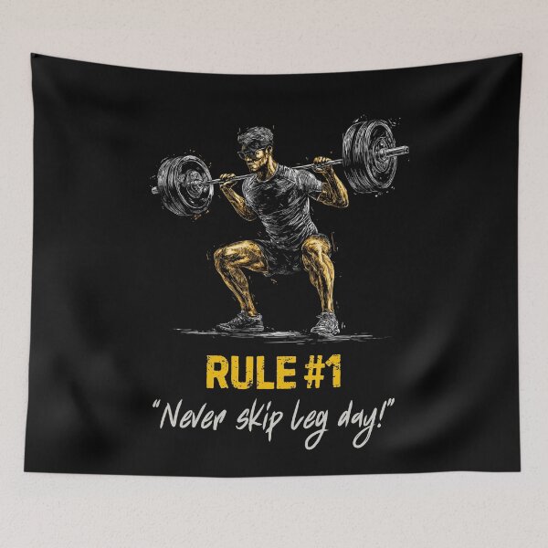 Item preview, Never Skip Leg Day designed and sold by StudioRedKoala.