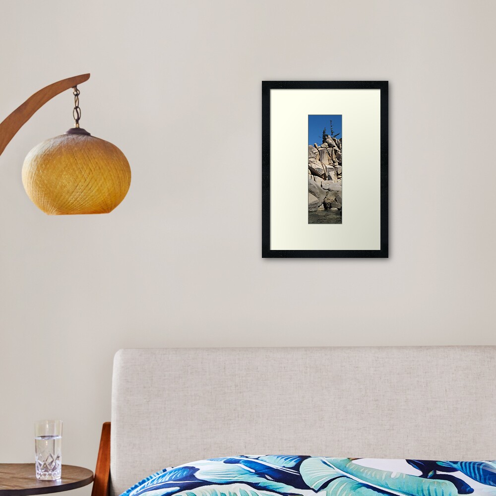 Ocean-Rock-Jungle-Sky II Framed Art Print