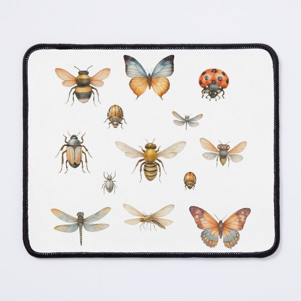 Item preview, Realistic Insect Collection Vintage Style Illustration designed and sold by ArtfulWeave.