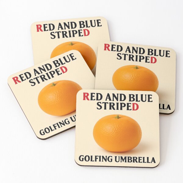 Item preview, Red and Blue Striped Golfing Umbrella (No Umbrella Included) designed and sold by Kray80.