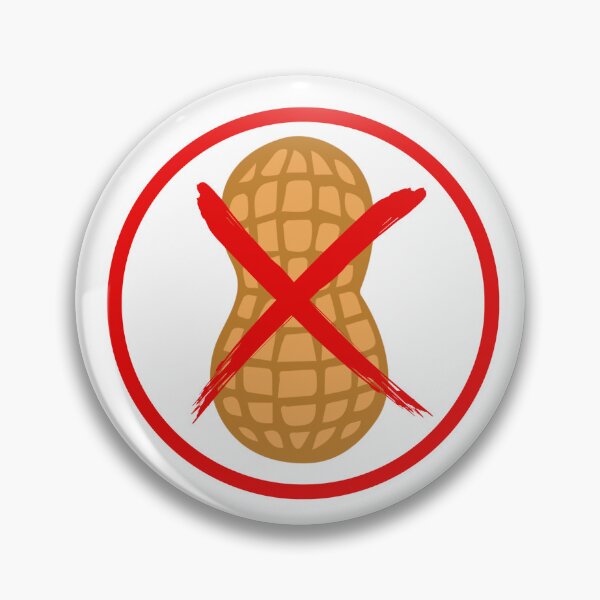 Item preview, Peanut Allergy Warning Sign School Label Nut Free    designed and sold by TackyTime.