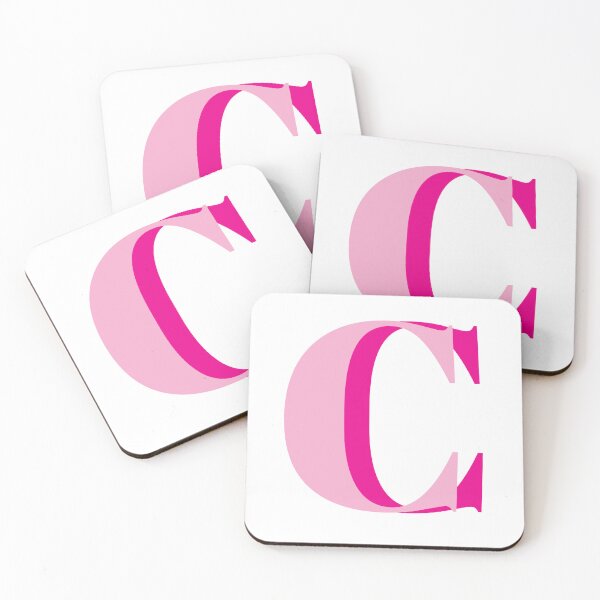 Item preview, Letter C in Pink – Cute Alphabet Initial Monogram Design designed and sold by Monika Howarth.