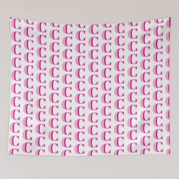 Item preview, Letter C in Pink – Cute Alphabet Initial Monogram Design designed and sold by Monika Howarth.