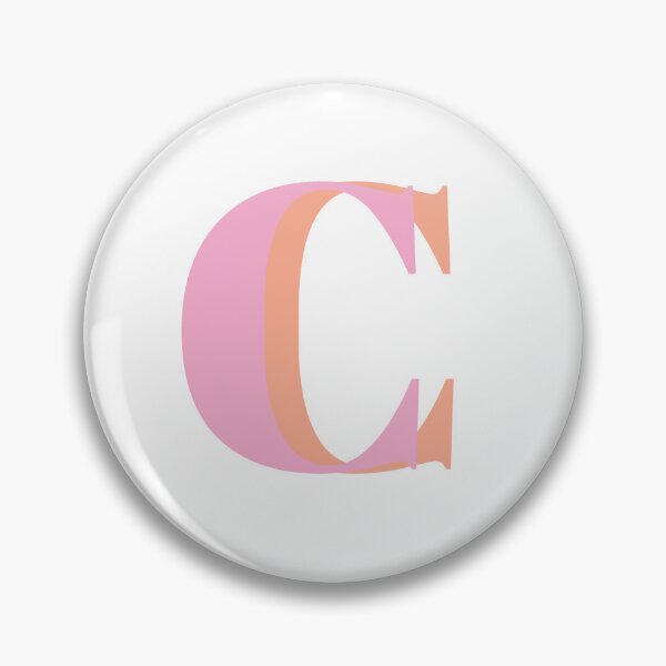 Item preview, Letter C in pastel Pink – Cute Alphabet Initial Monogram Design designed and sold by Monika Howarth.
