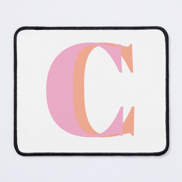 Item preview, Letter C in pastel Pink – Cute Alphabet Initial Monogram Design designed and sold by Monika Howarth.