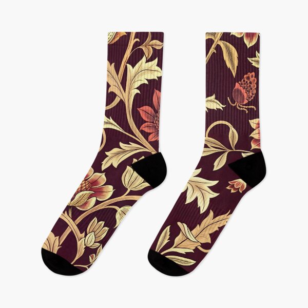 Item preview, Burgundy Floral 02 (inspired by William Morris) designed and sold by MerkintileEXG.