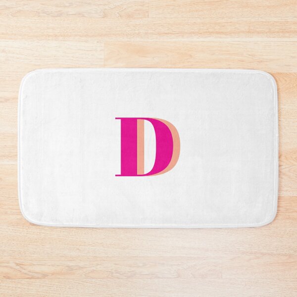 Artikelvorschau, Buchstabe D in Pink – Niedliches Alphabet-Monogramm-Design entworfen und verkauft von Artbymonika.