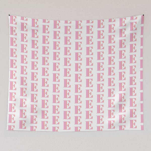 Item preview, Letter E in pastel pink – Cute Alphabet Initial Monogram Design designed and sold by Monika Howarth.