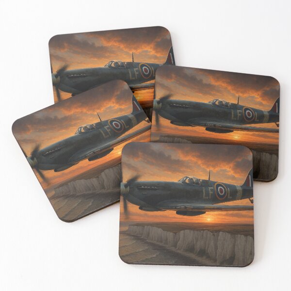 Item preview, Spitfire Over the Cliffs designed and sold by CTRL-DECAY.