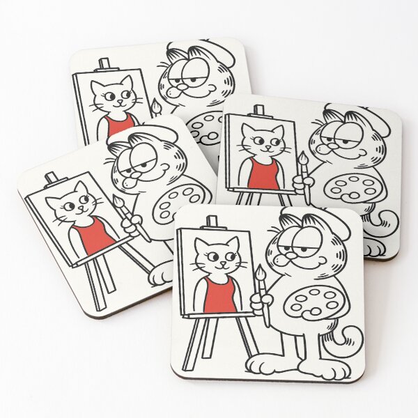 Item preview, Painted with Love – The Artist Cat and His Muse designed and sold by Yaseminworldart.