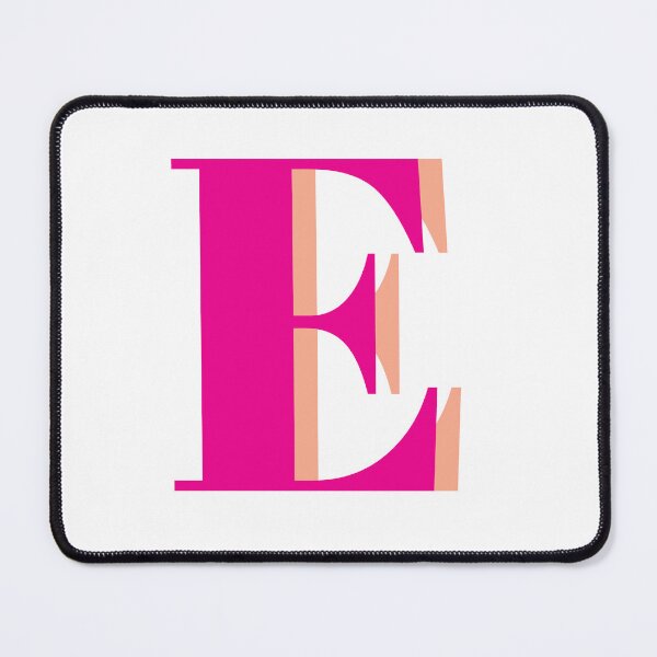Item preview, Letter E in hot pink – Cute Alphabet Initial Monogram Design designed and sold by Monika Howarth.