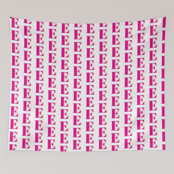 Item preview, Letter E in hot pink – Cute Alphabet Initial Monogram Design designed and sold by Monika Howarth.