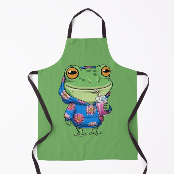 Item preview, Froggy Sips & Floral Vibes designed and sold by BYnomi.