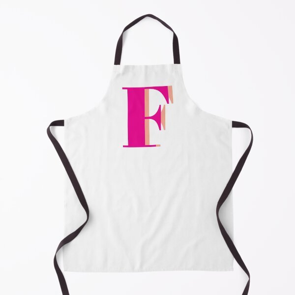 Item preview, Letter F in hot pink – Cute Alphabet Initial Monogram Design designed and sold by Monika Howarth.
