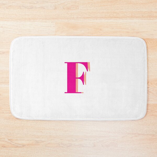 Item preview, Letter F in hot pink – Cute Alphabet Initial Monogram Design designed and sold by Monika Howarth.