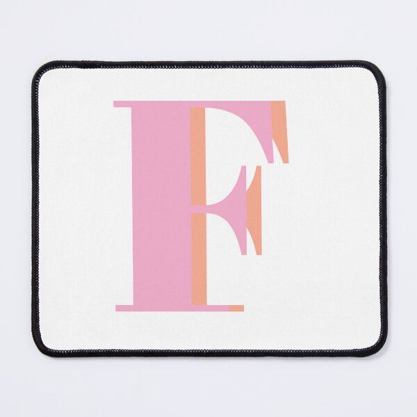 Item preview, Letter F in pastel pink – Cute Alphabet Initial Monogram Design designed and sold by Monika Howarth.