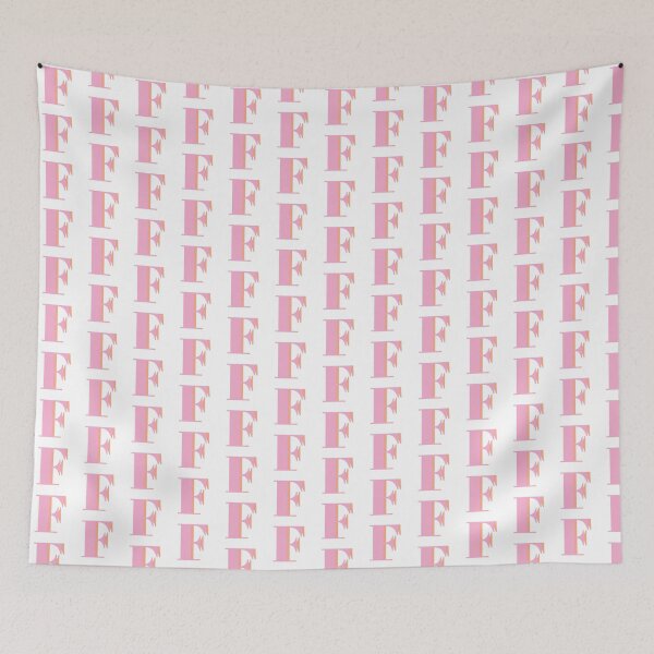 Item preview, Letter F in pastel pink – Cute Alphabet Initial Monogram Design designed and sold by Monika Howarth.