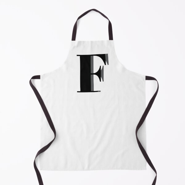 Item preview, Letter F in black – Cute Alphabet Initial Monogram Design designed and sold by Monika Howarth.