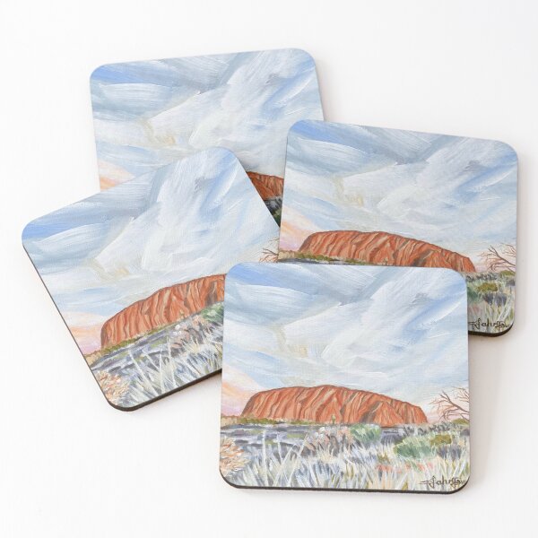 Item preview, Australian Landmark Uluru acrylic painting designed and sold by Tahnja Wolter.