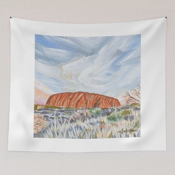 Item preview, Australian Landmark Uluru acrylic painting designed and sold by Tahnja Wolter.