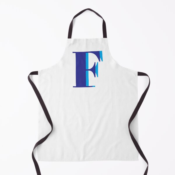 Item preview, Letter F in blue – Cute Alphabet Initial Monogram Design designed and sold by Monika Howarth.