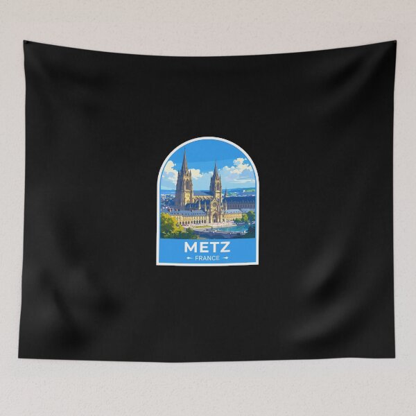 Item preview, Metz City France Travel Sticker designed and sold by TulipaGraphics.