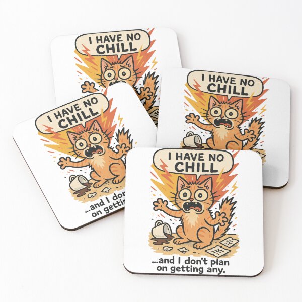 Item preview, I have no chill - funny cat designed and sold by DamioPolArt.