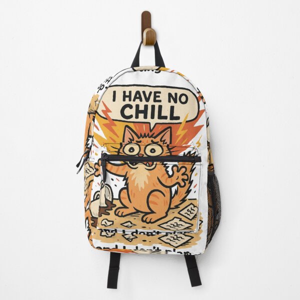 Item preview, I have no chill - funny cat designed and sold by DamioPolArt.