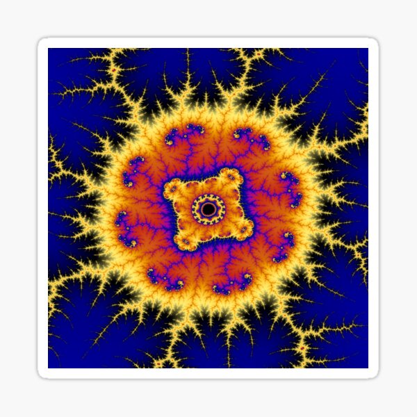 Item preview, A colorful mandala on the edge of the Mandelbrot set designed and sold by MSFractal.