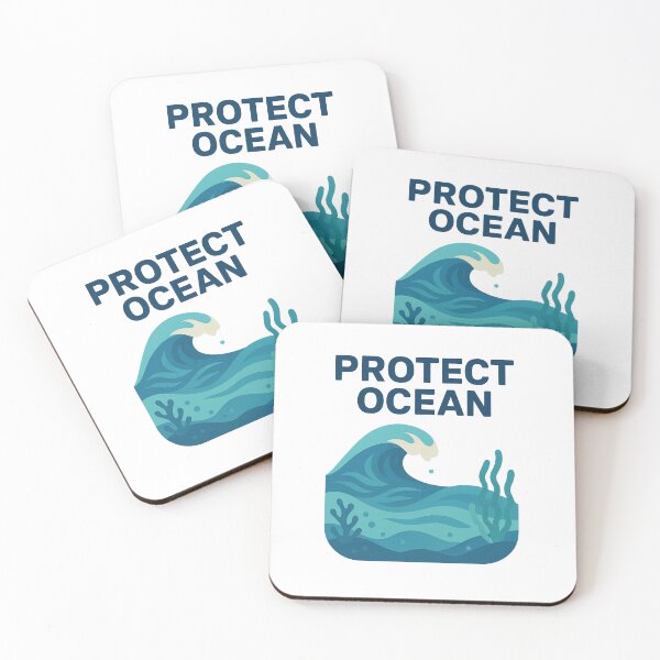Item preview, Protect Ocean – Minimalist Wave Art designed and sold by Art for Every Person.