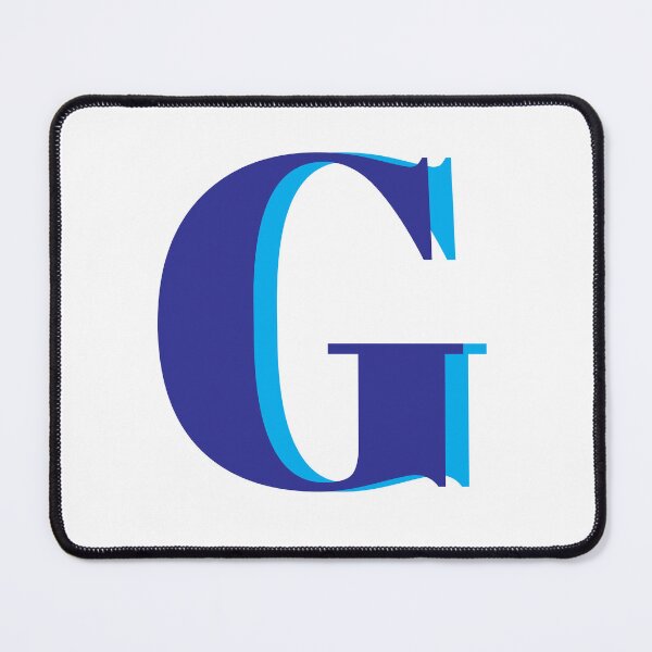 Item preview, Letter G in blue – Cute Alphabet Initial Monogram Design designed and sold by Monika Howarth.