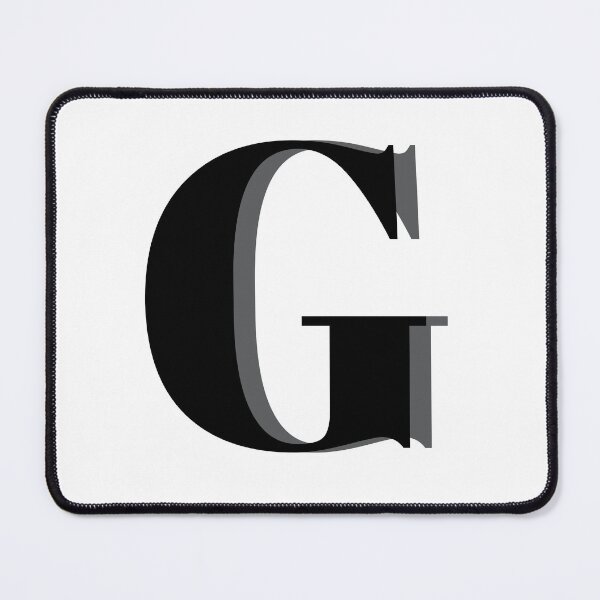Item preview, Letter G in black – Cute Alphabet Initial Monogram Design designed and sold by Monika Howarth.